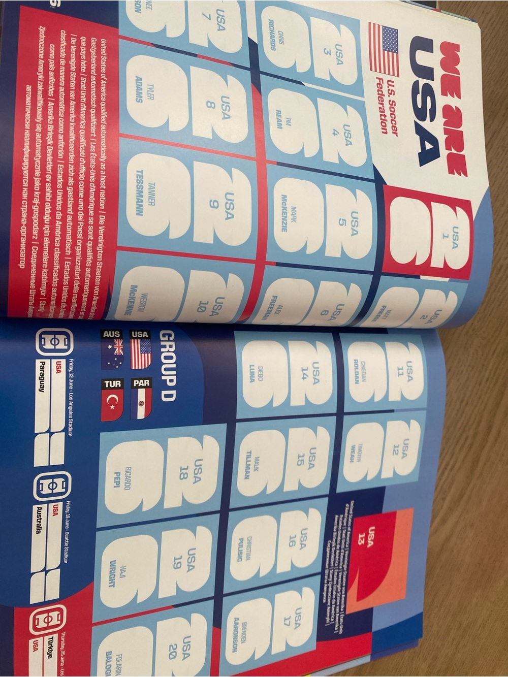 Hardcover Panini World Cup 2026 Sticker Album - White with Multicolor Accents - Picture 3 of 4